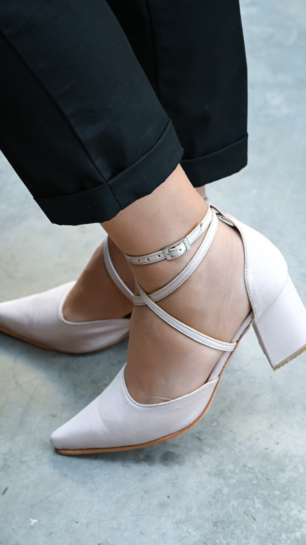 Tacón Victoria Champaña