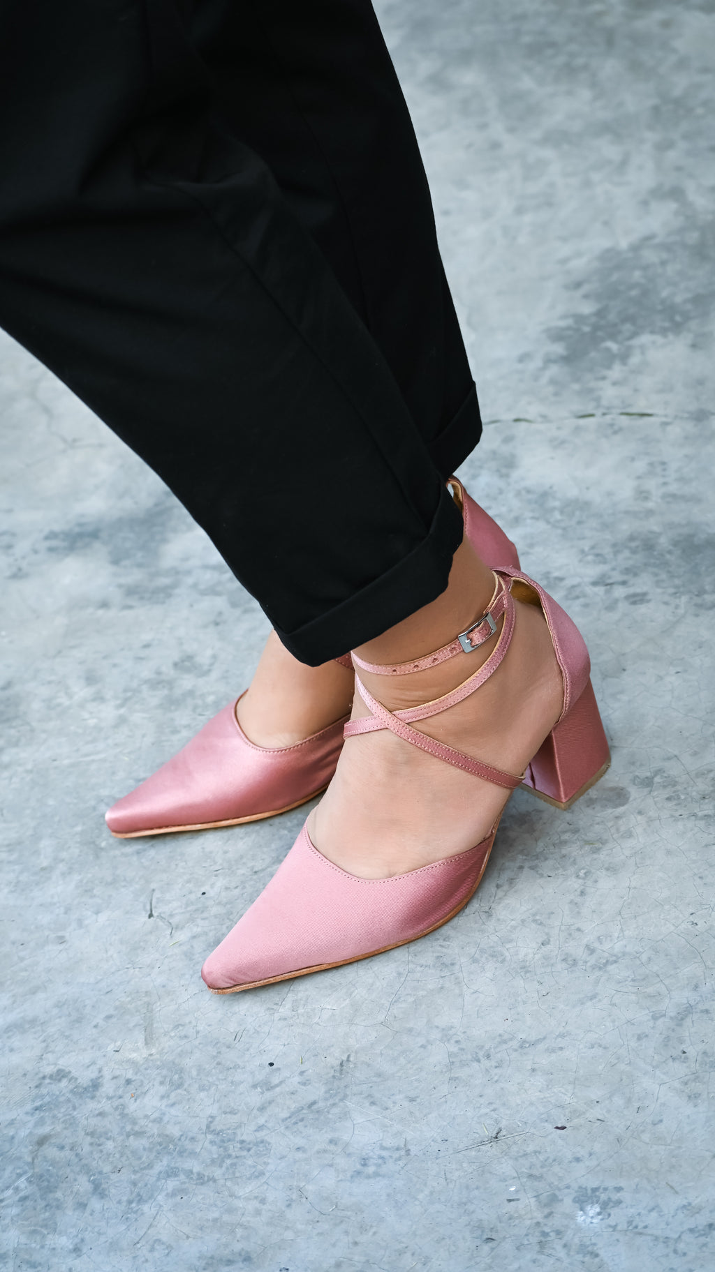 Tacón Victoria Palo Rosa