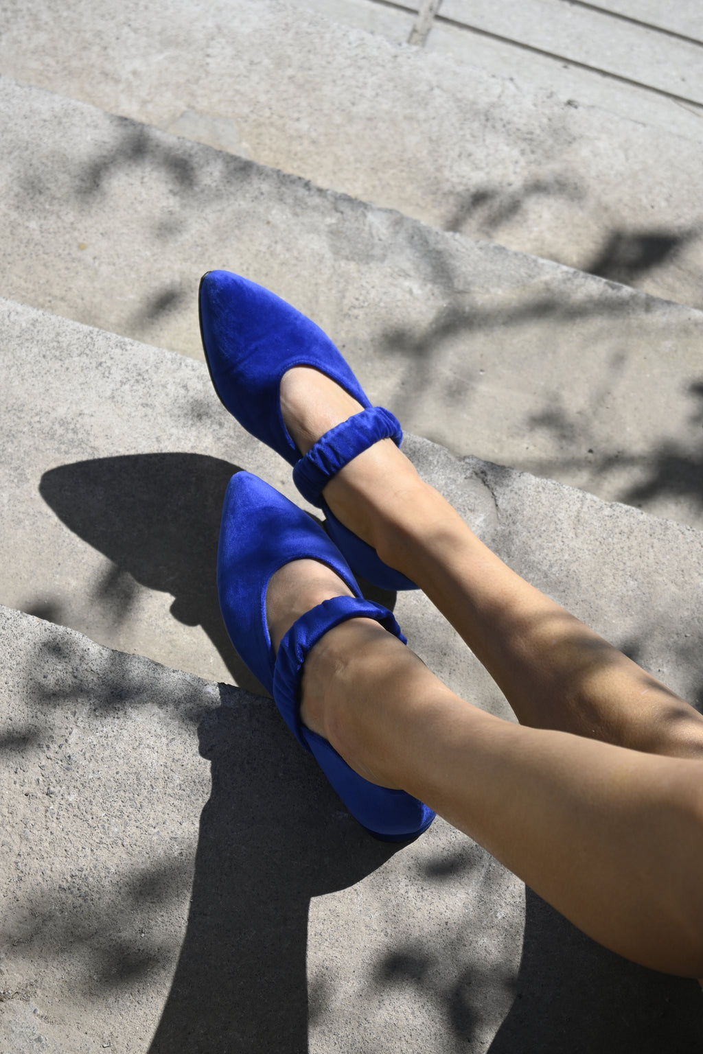 Ballerina Terciopelo Marta Azul
