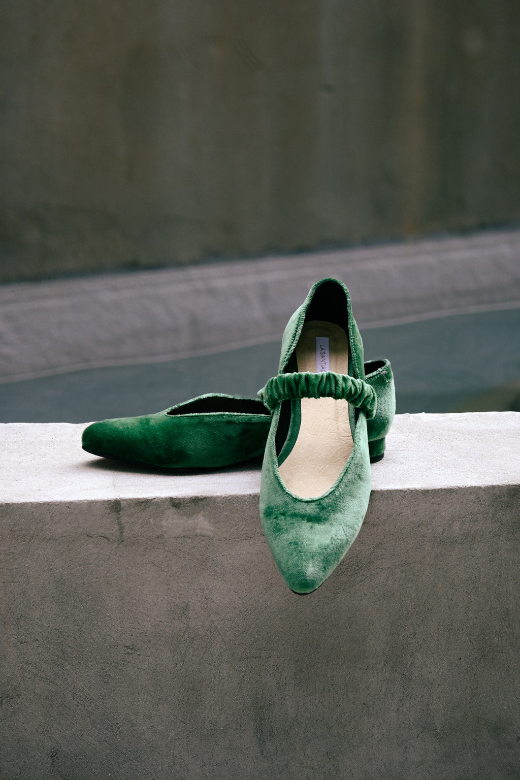 Ballerina Terciopelo Marta Verde